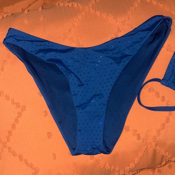 Blue Sequin Bikini Set VS - Picture 2 of 4